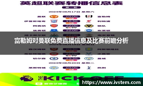 富勒姆对曼联免费直播信息及比赛前瞻分析